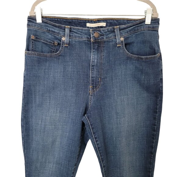 Levis 721 High Rise Skinny Jeans Womens Size 33 Blue Denim - Picture 3 of 8